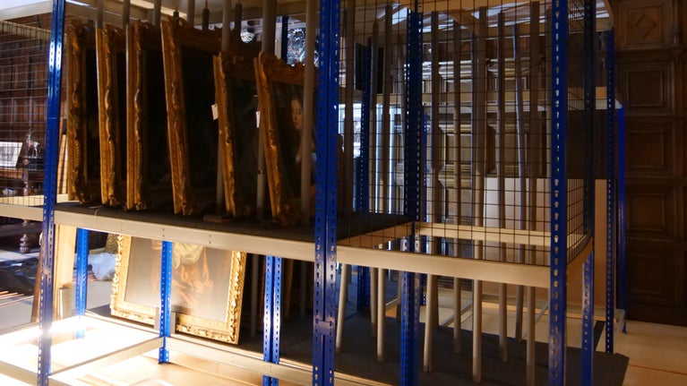 Storage in Dining room at Coughton Court